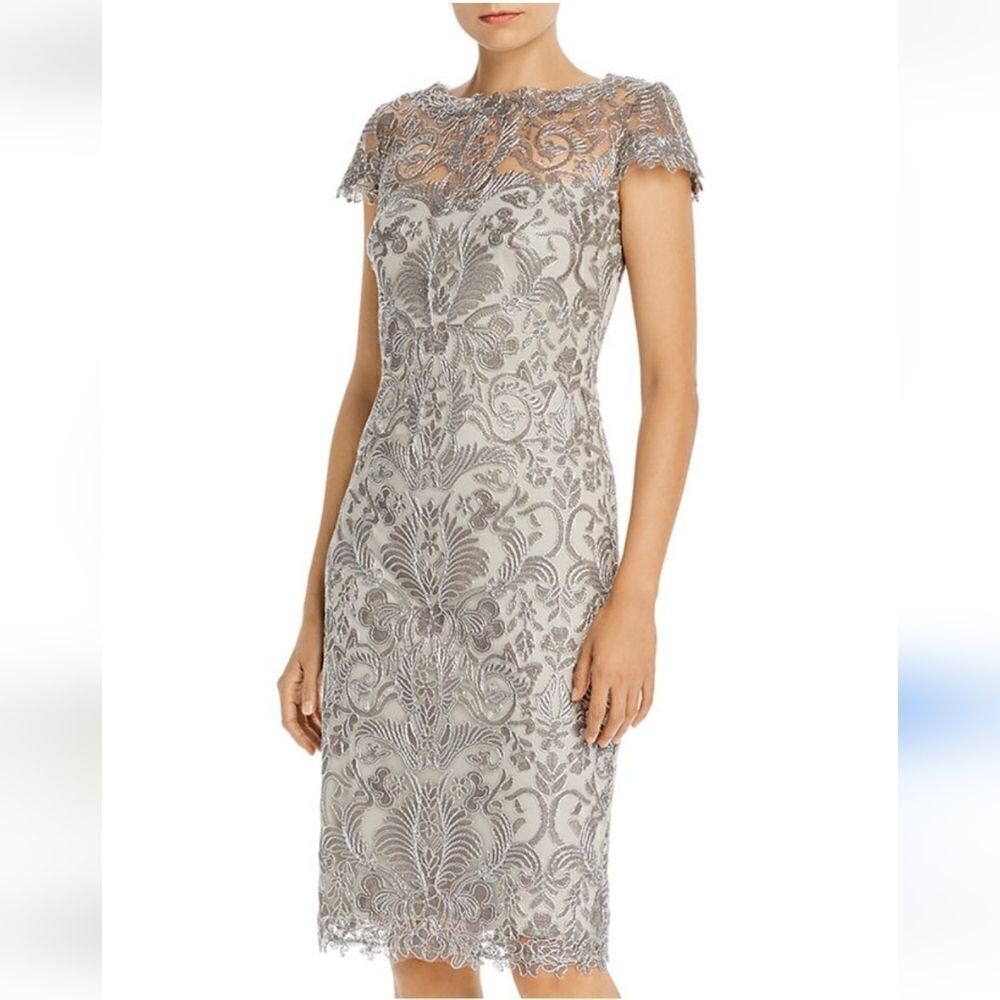 Tadashi Shoji corded lace dress size 4 S
